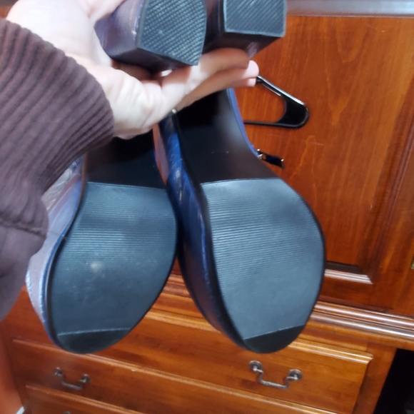 New Navy blue snake print boot - Picture 4 of 5